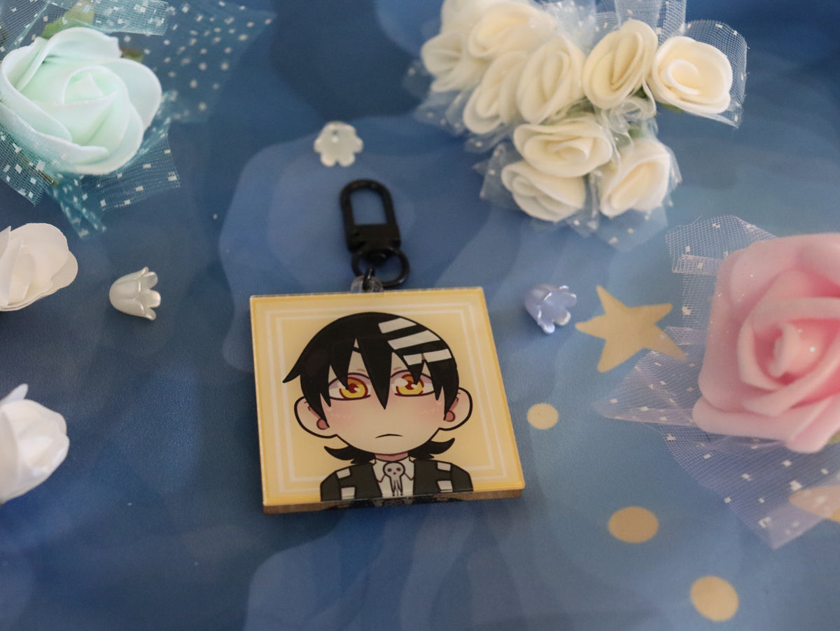 Soul Eater Glitter Acrylic Charm