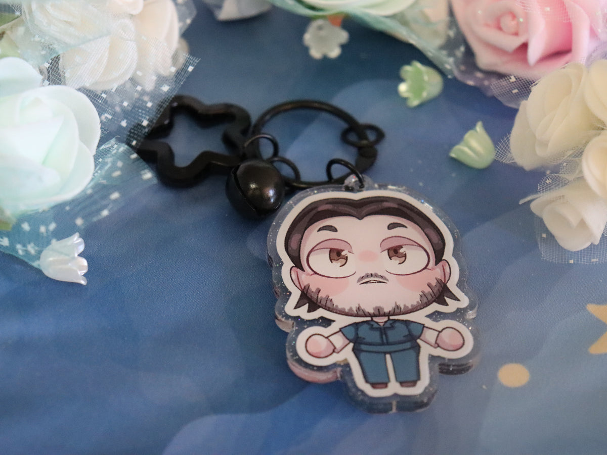 Mouthwashing Glitter Acrylic Charm