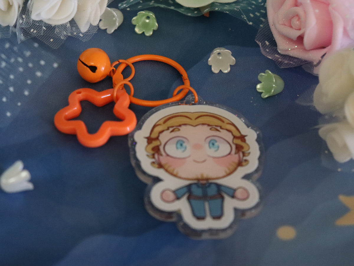 Mouthwashing Glitter Acrylic Charm
