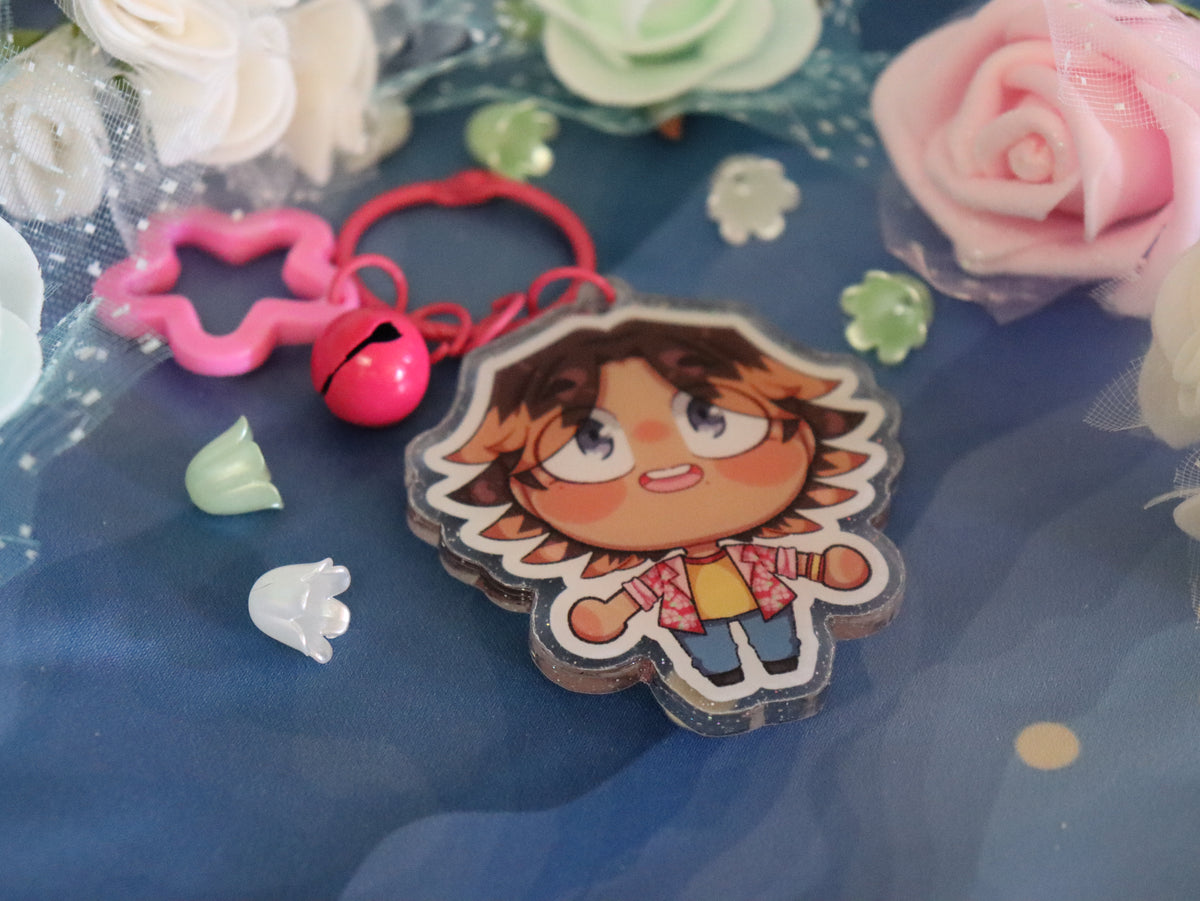 Mouthwashing Glitter Acrylic Charm