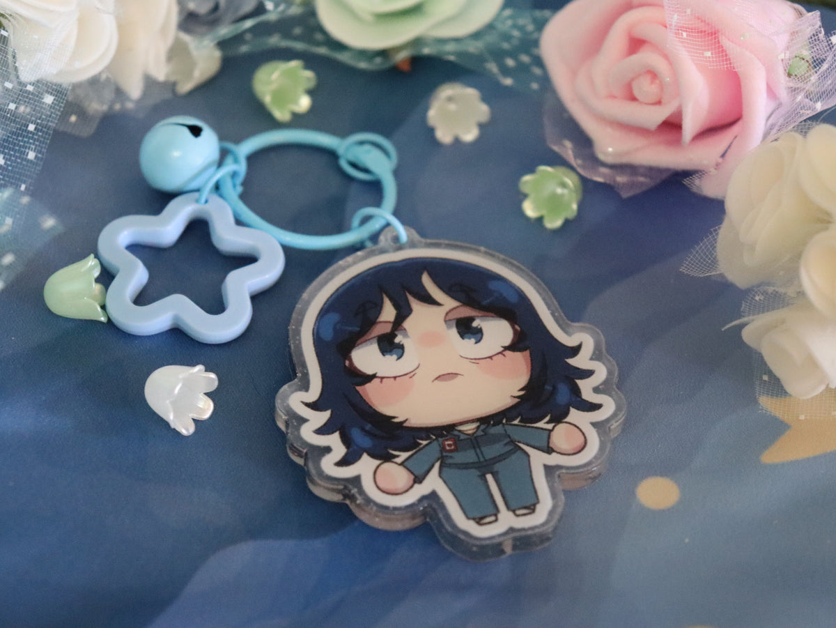 Mouthwashing Glitter Acrylic Charm