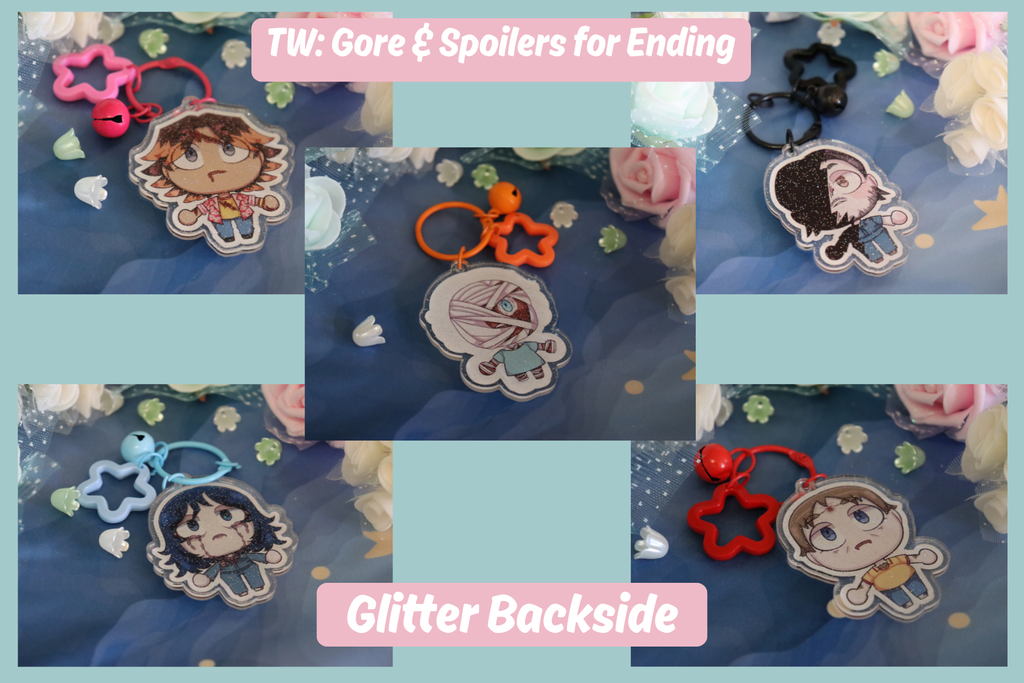 Mouthwashing Glitter Acrylic Charm