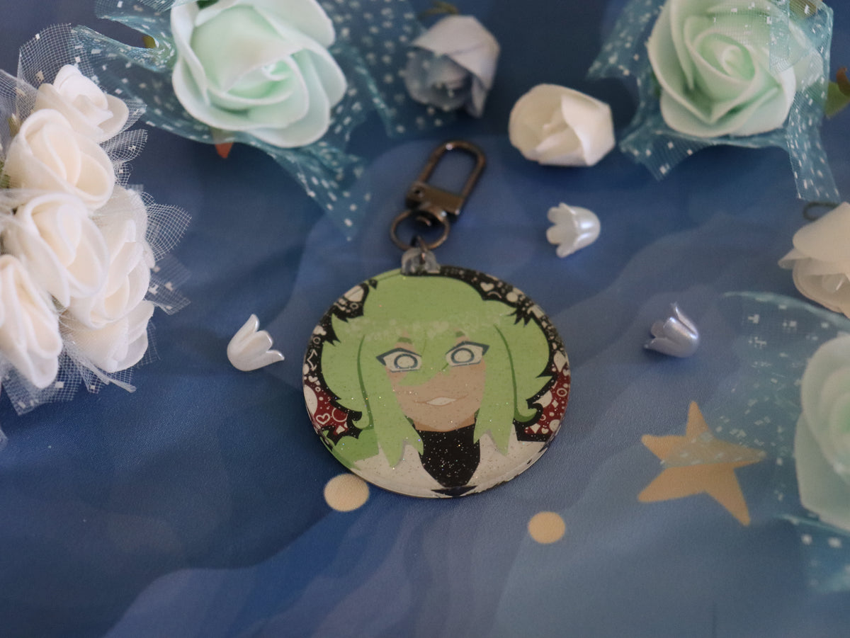 Trainer Glitter Acrylic Charms